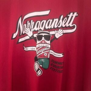 Narragansett Beer Red Graphic Tee - Running Festival